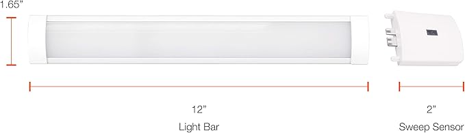 Sylvania TruWave Natural Series 3-Way Selectable 12" LED Under Cabinet Light Starter Kit, Soft / Cool / Daylight, Hardwire - 1 Pack