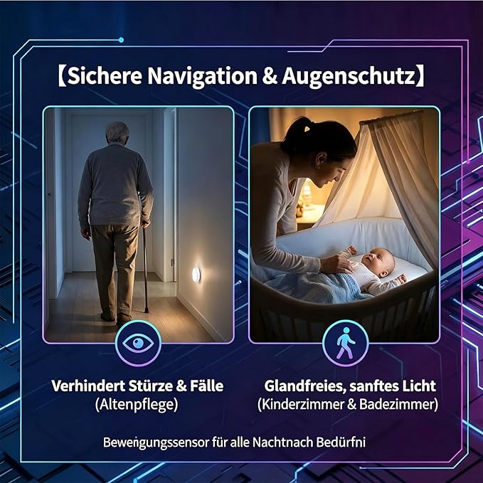 YEELIGHT Motion Sensor Night Light, Rechargeable Magnetic Night Light with 11 RGB Scenes and & Warm White, Type-C Wireless LED Nightlight for Bathroom, Hallway, Stairs, Bedroom, Under Bed