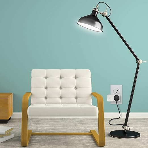 Feit Electric Smart Wi-Fi Plug, Works with Alexa and Google Home, No hub Required, 2.4 Ghz Network Only, Remote Control from Anywhere 15 Amp, Indoor Outlet for Home Appliances