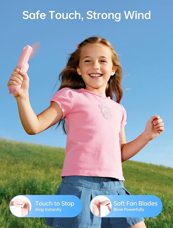JISULIFE Handheld Fan 8 Plus: All-in-One Mini Fan with 37Hrs Cooling & 4500mAh PowerBank & Flashlight, USB Rechargeable, Portable Pocket Size for Travel, Makeup, Concert, Gifts for Women(Pink)