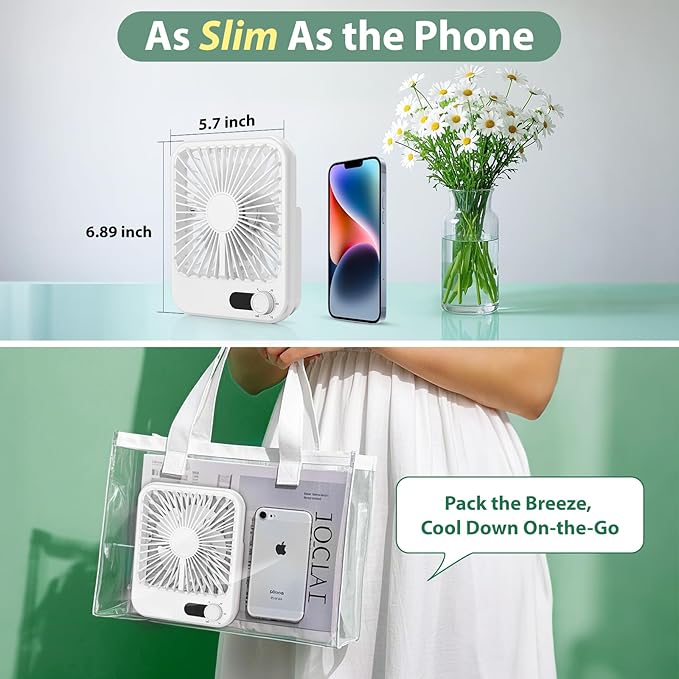 Portable Travel Fan for Cruise Approved, Cruise Essentials 2026 Rechargeable Fan100 Speed Wind Adjustable, Small Travel Essentials for Hotel Beside Sleeping Cruise Ship Essentials Cruise Must Haves