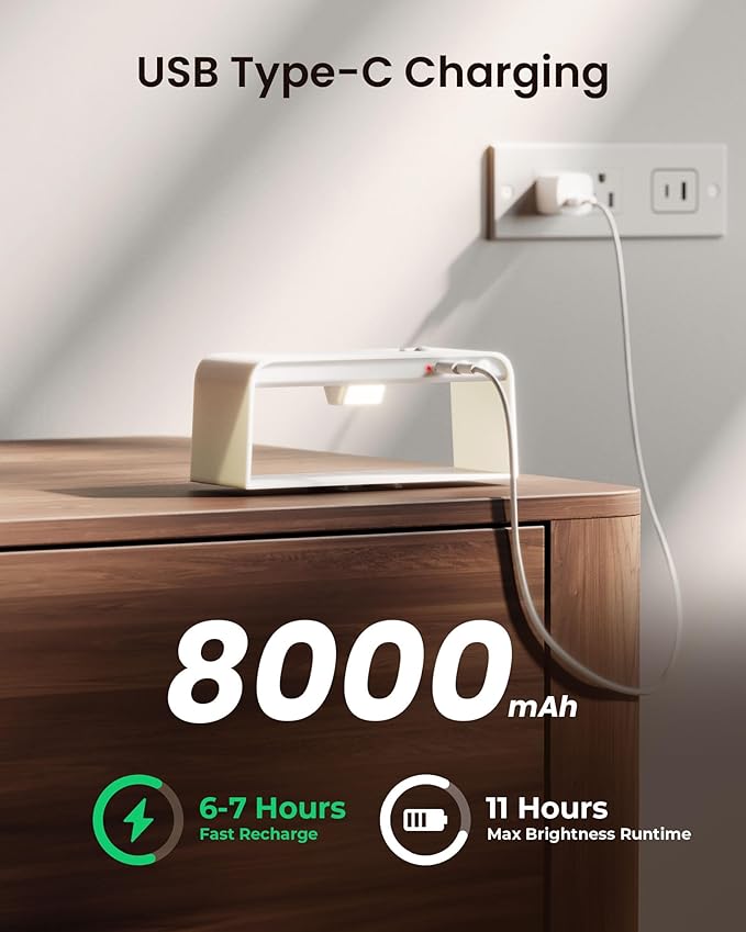 Motion Sensor Wall Sconce Indoor, 3 Colors Cordless Wall Lamp LED Wall Sconces Rechargeable Lamp, Remote Control, 8000mAh Battery Operated Wall Lights Brightness Adjustable for Bedroom White 1P