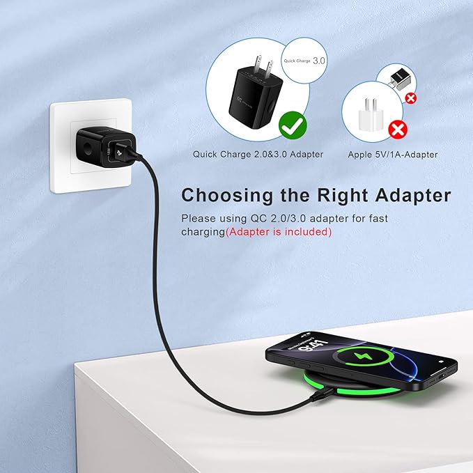 for S25 Edge Wireless Charger Pad for Samsung Galaxy S25 Ultra S25+ S25 FE S24 S23 Z Fold/Flip 7, 15W Android Fast Charging Station with 18W Adapter for iPhone 17 Pro Max 16e 16 15 Plus,Pixel 10 9a 9