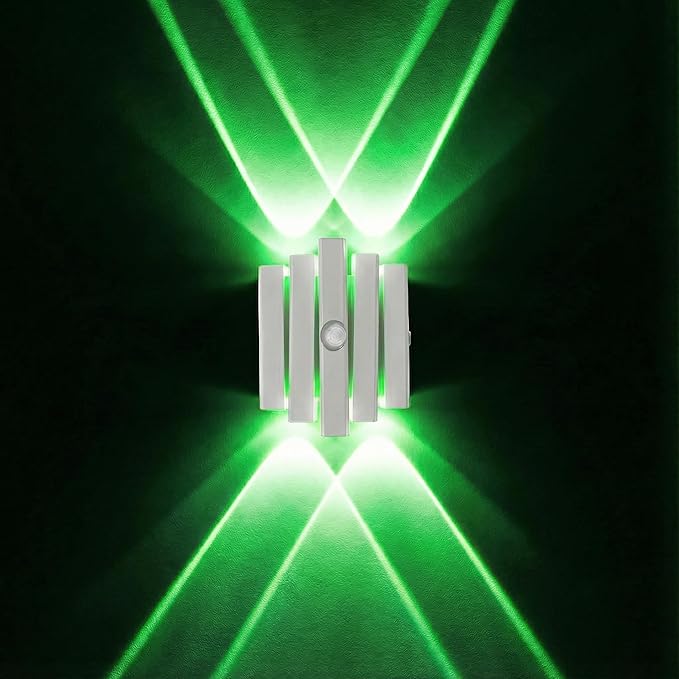 Rechargeable Motion Sensor Night Light, Magnetic RGB Color Changing LED Ambient Lighting, Compact Battery Operated Indoor Wall Light for Hallway, Stairs, Bathroom & Kids Room