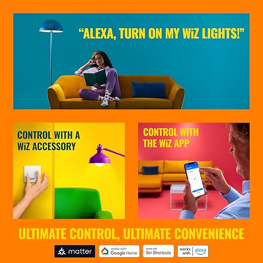 WiZ Smart Plug, Sunset to Sunrise Automation, Motion Detection, Control with Voice or App, Indoor Smart Plug Compatible with Alexa, Google Home and HomeKit, 1 Pack