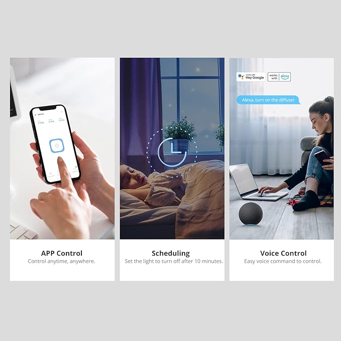SONOFF S40 Lite 15A WiFi Smart Plug ETL Certified, Smart Socket Outlet Timer Switch, Compatible with Alexa & Google Home Assistant, IFTTT Supporting, No Hub Required -A Certified for Humans Device