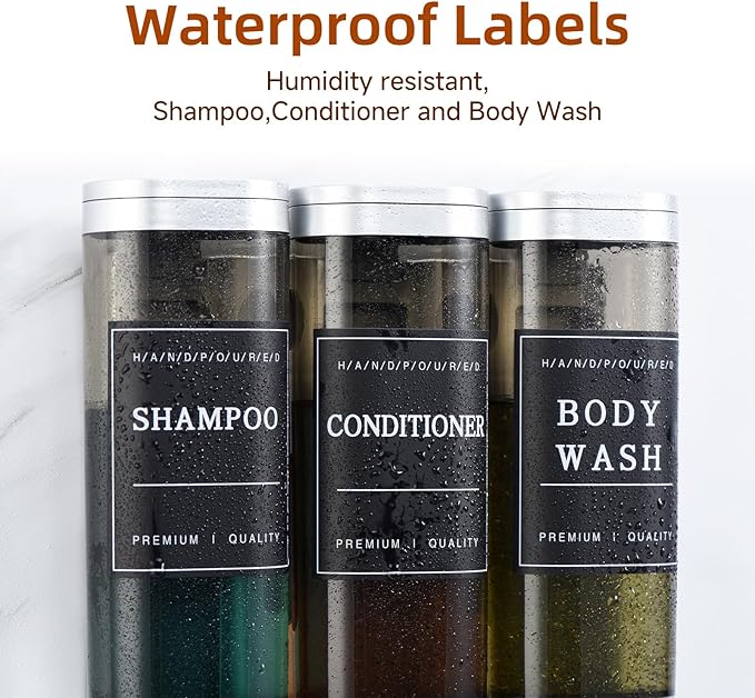 Shampoo and Conditioner Dispenser,Shower Soap Dispenser 3 Chamber No Drill Wall-Mounted Shampoo Dispenser for Shower Wall Mounted Shower Dispenser for Bathroom Hotel Large Capacity,Silver