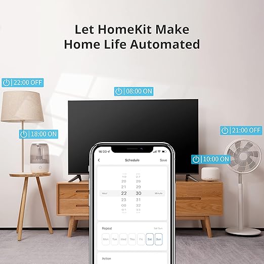 SwitchBot HomeKit Smart Plug Mini 15A – No Hub Required, Energy Monitoring, WiFi (2.4GHz), Works with Siri, Alexa, Google Home, Energy Saving & Automation