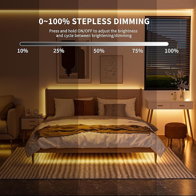 PAUTIX Dotless LED Lights,COB LED Strip Lights with Motion Sensor,5V USB Powered 2700K Warm White,Super Bright Dimmable Motion Activated,Bedroom,Cabinets,Kitchen,Stairs,Closet Indoor Lighting
