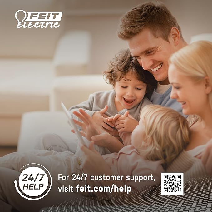 Feit Electric Motion Sensor, Non-Dimmable, Indoor/Outdoor LED Bulb with Exposed Filament, ST19 on E26 Base, High CRI, 60 Watts Equivalent, 2700K, Soft White - ST19CL927CA/MM/FILED (Pack of 4)