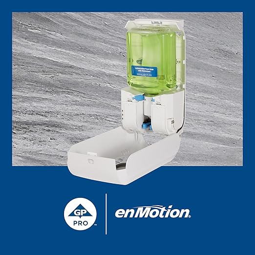 enMotion Georgia‑Pacific (by GP PRO) Gen2 Automated Touchless Soap and Sanitizer Dispenser, White, 52058