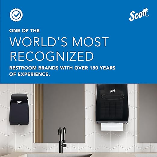 Scott® Pro™ High Capacity Automatic Soap and Hand Sanitizer Dispenser (32499), Touchless Dispensing, White, 1.2 L Capacity, 7.29" x 11.69" x 4.0" (Qty 1)