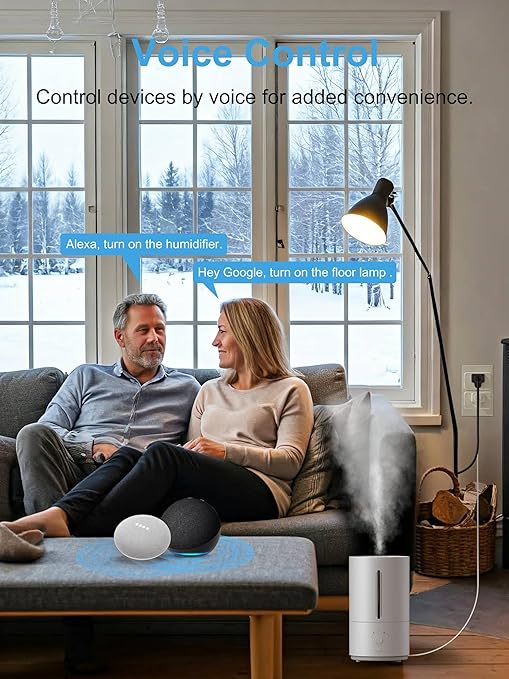 EIGHTREE Zigbee Smart Plug 𝟭𝟱𝑨, Energy Monitoring, 𝗭𝗶𝗴𝗯𝗲𝗲 𝗛𝘂𝗯 Required, Zigbee Repeater, ETL Certified, Smart Plugs That Compatible with Alexa & Home Assistant & SmartThings, 2 Packs