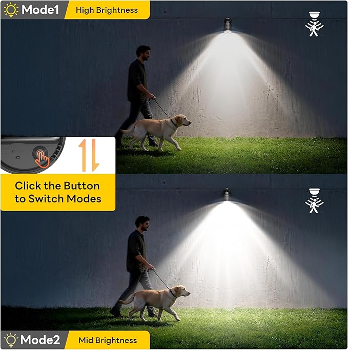 Rechargeable Battery Operated Motion Sensor Light, 4000mAh Battery Powered Spotlight 600 Lumen Outdoor IP65 Waterproof for Porch, Yard, Wall, Garden