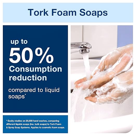 Tork Intuition Sensor Skincare Dispenser Stainless Steel S4, for Hand Soap and Hand Sanitizer, Image Range, 466101 (Pack of 2)