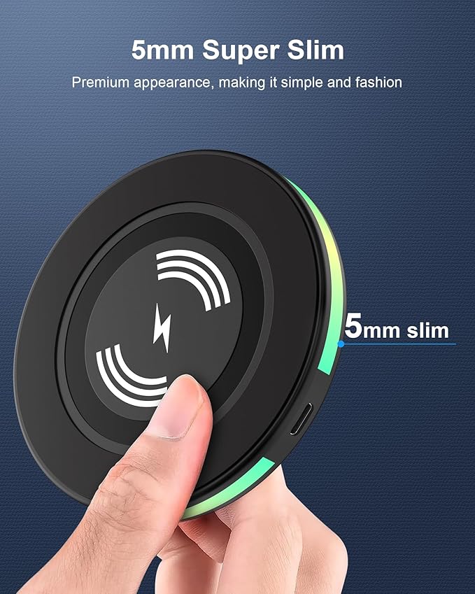 2Pack 15w Phone Wireless Charging Pad for Google Pixel 10 Pro XL 9a 9 8 8 Pro 7 pro, QI Wireless Charger Station Cargador Inalambrico for Android Samsung Galaxy S25 S24 S23 + S22 Ultra Apple iPhone