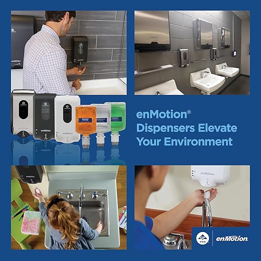 enMotion Georgia‑Pacific (by GP PRO) Gen2 Automated Touchless Soap and Sanitizer Dispenser, White, 52058