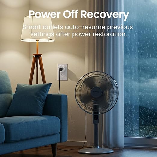 GHome Smart Mini Wi-Fi Plug, Smart Home Wi-Fi Outlet Compatible with Alexa, Google Home & IFTTT, No Hub Required, UL Certified, 2.4G WiFi Only, 1 Count (Pack of 1), White