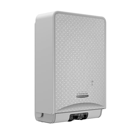 Kimberly-Clark Professional™ ICON™ Automatic Soap and Hand Sanitizer Dispenser (53694), with Silver Mosaic Design Faceplate, 11.5" x 7.5" x 3.98" (Qty 1)
