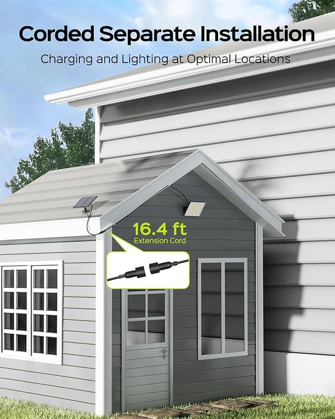 JACKYLED Motion Sensor Flood Lights, 113 LED Cool White Solar Lights for Outside, Dusk to Dawn IP65 Waterproof LED Outdoor Solar Powered Security Spot Lights for Porch Patio Garage (4 Pack)