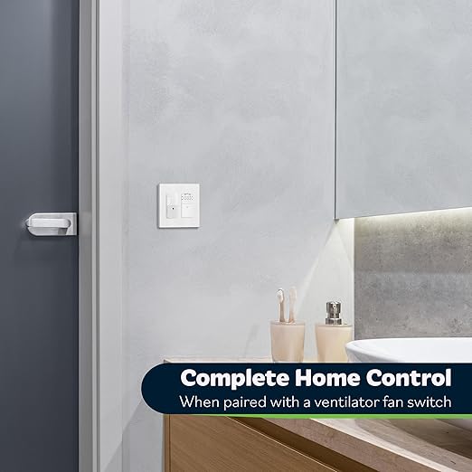 TOPGREENER Motion Sensor Switch, PIR Sensor with Ambient Light Level Detector, Occupancy & Vacancy, No Neutral Wire Required, Ground Wire Required, 5A, 150W LED/CFL, Single Pole, TDOS5-JM, White
