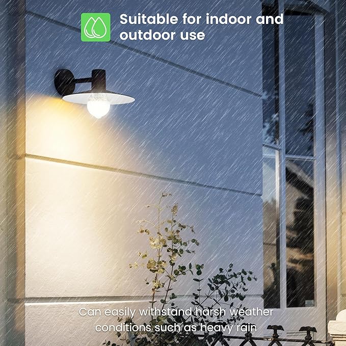 Motion Sensor Light Bulbs, 13W (100Watt Equivalent), Motion Activated Dusk to Dawn Security LED Bulb, 2700K Warm White, Energy-Efficient, for Indoor and Outdoor Lighting, Porch, Stairs, Hallway 2Pack