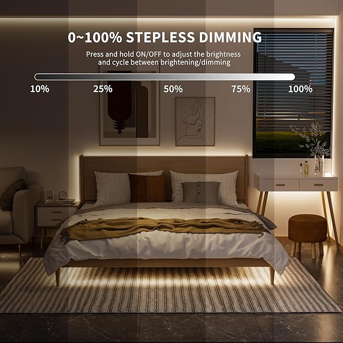 PAUTIX COB LED Strip Lights,Dotles LED Lights with Motion Sensor,5V USB LED Strip Light 4000K Natural White,Super Bright Dimmable Motion Activated LED Tape Light for Bedroom,Cabinets,Kitchen,Stairs