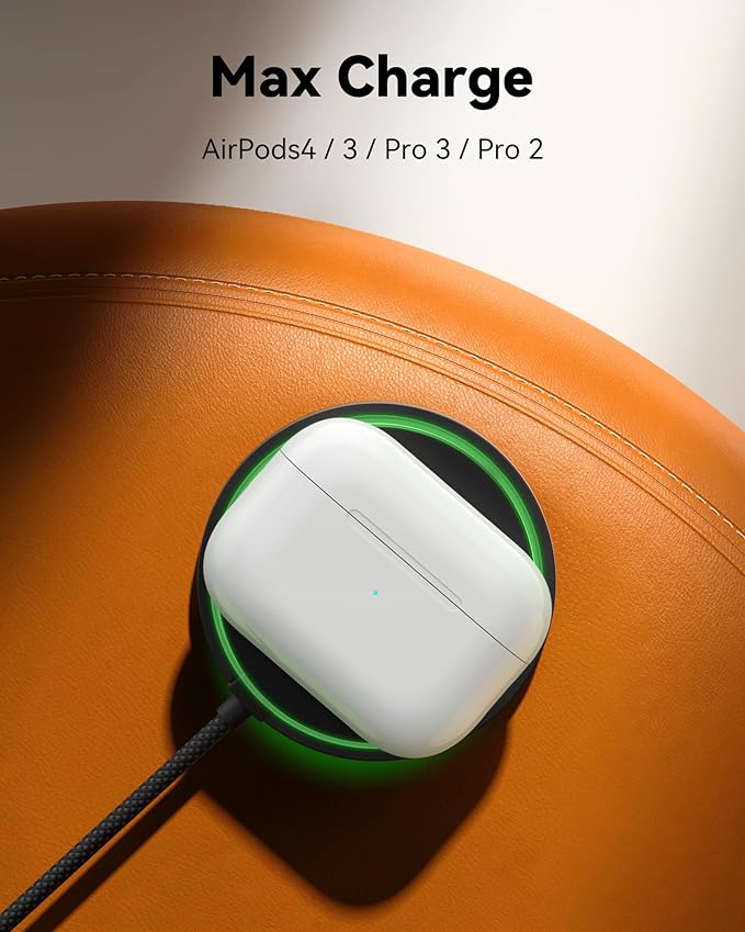 INIU Magnetic Wireless Charger, Original Qi2 Certified 15W Fast MagSafe-Compatible Wireless Charging Pad, Cooling Fan Travel Charger with Samrt Phone Protection for iPhone 17-12 & AirPods 4-2, Gamers