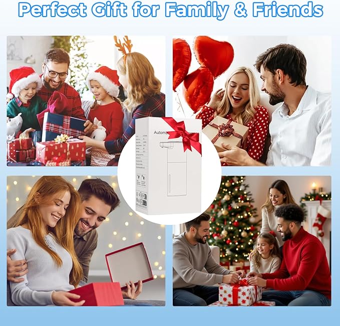 Automatic Foaming Soap Dispenser, 13.52oz/400ml Rechargeable Touchless Smart Foam Soap Dispenser, Hand Dish Soap Dispensers for Bathroom & Kitchen - Wall Mounted, 4 Adjustable Level, IPX5 Waterproof