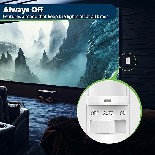 TOPGREENER Occupancy/Vacancy PIR Motion Sensor Light Switch, CDS Sensor with Learning Function, No Neutral No Ground Required, 200W Incandescent / 150W LED Load, UL Listed, Wall Plate Included, White