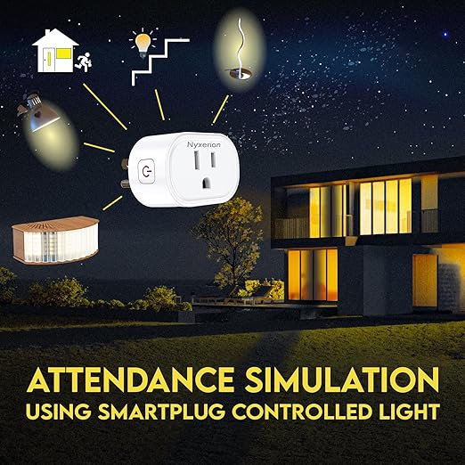 Smart Plug, ,WiFi Smart Plugs Compatible with Alexa and Google Home,Smart WiFi Outlet with Remote Control and Timer Function,2.4GHz Wi-Fi Only,No Hub Required, White