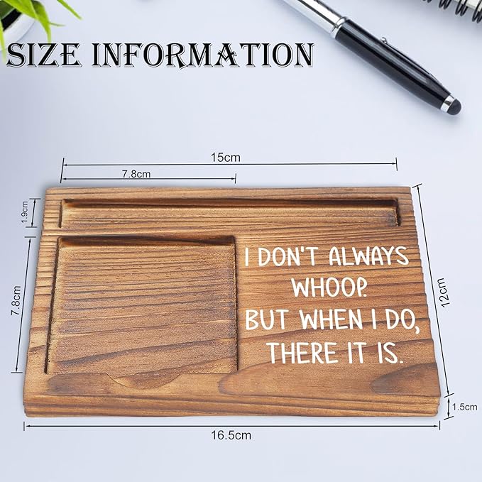 Funny Whoop Sticky Note Holder, Quirky Desk Organizer, Humor Office Gift for Coworkers, Friends, Bosses, Self-Stick Note Pad Holders EDP128