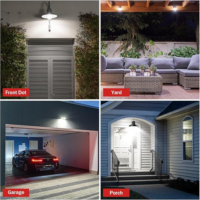 Sengled Motion Sensor Light Bulbs, A19 LED Dusk to Dawn Bulbs 5000K Daylight, Motion Activated Indoor Outdoor Light Bulbs 8.8W (60W Equivalent) 800 Lumens for Porch, Garage, Hallway, 6 Pack
