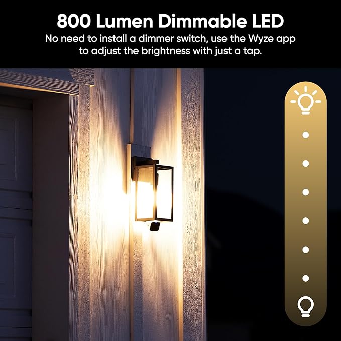 WYZE Accessory Bulb (WYZE Bulb Cam Required), Dimmable 800 Lumens LED Bulb, Soft White 3000K, E26 Base, Bluetooth Connection only (no Wi-Fi Connection)