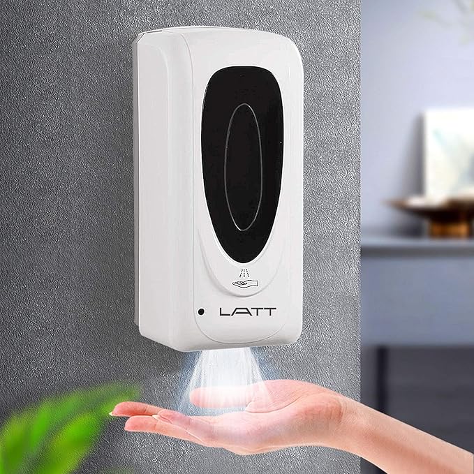 LATT Automatic Hand Sanitizer Dispenser Wall Mount, Liquid Hand Sanitizer Spray Dispenser, 33oz/1000ml Touchless Hand Soap Dispenser for Commercial Industrial Hospitals Office Public