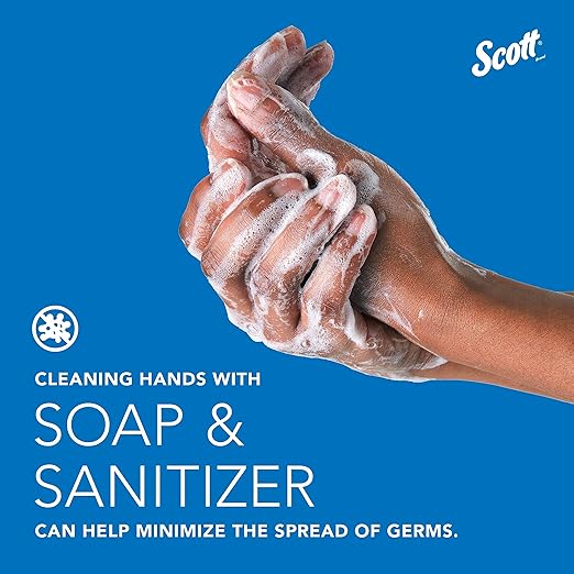 Scott® Pro™ High Capacity Automatic Soap and Hand Sanitizer Dispenser (32499), Touchless Dispensing, White, 1.2 L Capacity, 7.29" x 11.69" x 4.0" (Qty 1)