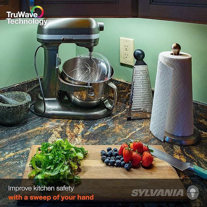 LEDVANCE Sylvania TruWave Natural Series 3-Way Selectable 9" LED Under Cabinet Light Starter Kit, Soft / Cool / Daylight, Hardwire - 1 Pack, 3 Watts (61866)