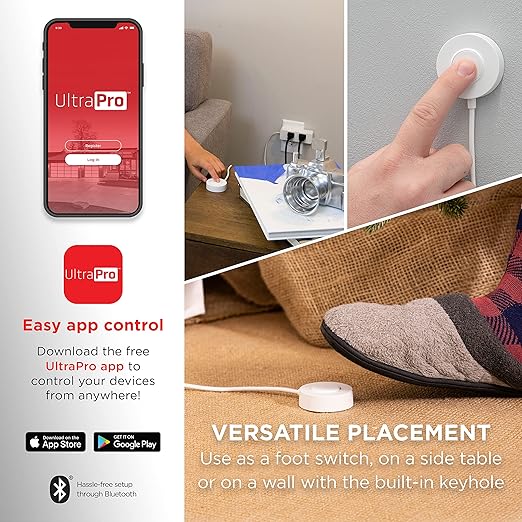 UltraPro Smart Plug WiFi Outlet with Tether, Dual Smart Outlet, Smart Home, Smart Switch, Works with Alexa, Google Home, No Hub Needed, ON/Off Switch, Easy to Use App, Remote Control Outlet, 60343