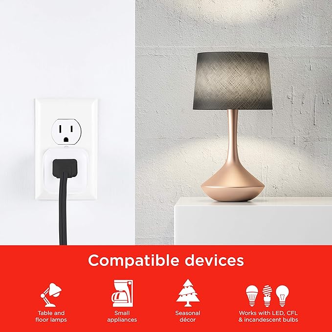 UltraPro Smart Plug WiFi Outlet Works With Alexa, Echo & Google Home, No Hub Required, App Controlled, ETL Certified 2 pack, 51410 , White