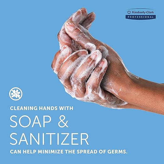 Kimberly-Clark Professional™ Touchless Counter Mount Soap and Hand Sanitizer Dispenser (47604), Chrome, 1.5 L Capacity, 2.12" x 4.25" x 5.56" (Qty 1)